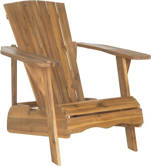 Alder & Ore Mirando Wine Glass Holder Adirondack Chair in Brown