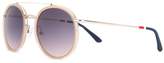 Thumbnail for your product : Orlebar Brown double bridge round sunglasses
