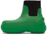 Thumbnail for your product : Ambush Green Rubber Chelsea Boots