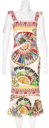 Dolce & Gabbana Folklore Print Silk Dress