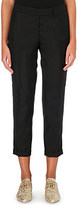 Thumbnail for your product : Thom Browne Cropped slim-fit trousers Black