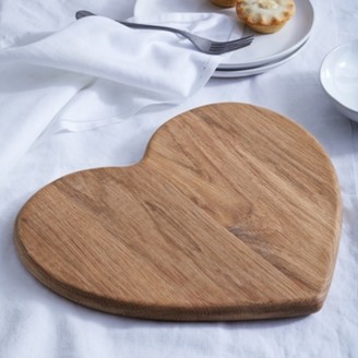 The White Company Rustic Large Heart Oak Board, Natural, One Size