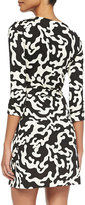 Thumbnail for your product : Diane von Furstenberg New Julian Two Printed Mini Wrap Dress