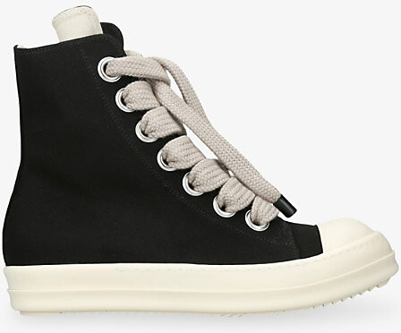 Drkshdw Mens Black Jumbo Lace Canvas Trainers Eur 44 / 10 Uk Men