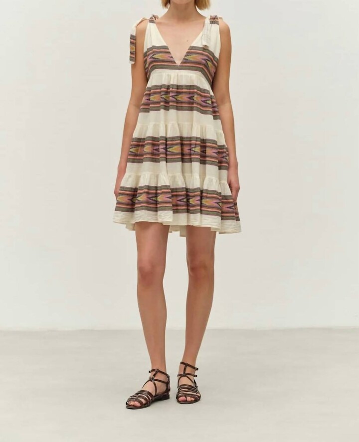 DEVOTION TWINS Aroma Dress In Pink/green