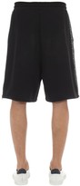 Thumbnail for your product : McQ Cotton Jersey Shorts W/ Logo Zips