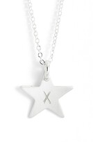 Thumbnail for your product : Nashelle Sterling Silver Initial Mini Star Pendant Necklace