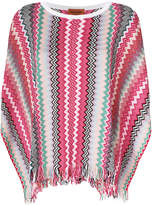 M Missoni knitted patterned poncho