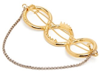 J.W.Anderson Chain-trimmed Twisted Hair Clip - Gold