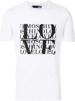 Love Moschino logo patch T-shirt