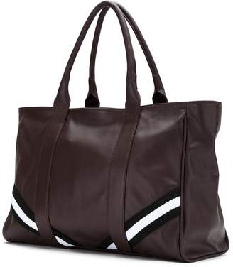 M·A·C Mara Mac leather tote with striped detail