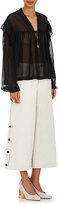 Thumbnail for your product : Robert Rodriguez Women's Cotton-Linen Side-Slit Gaucho Pants