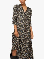 Thumbnail for your product : MANGO Marlene Floral Print Midi Dress, Black