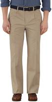 Thumbnail for your product : Charles Tyrwhitt Stone classic fit single pleat chinos