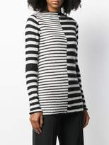 Thumbnail for your product : By Malene Birger striped two tone jumper