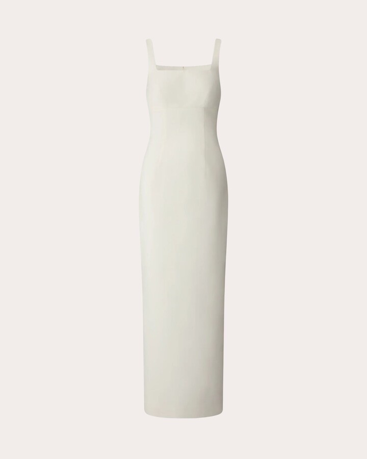 GALLELLO Emilia Cotton Silk Tailored Midi Dress