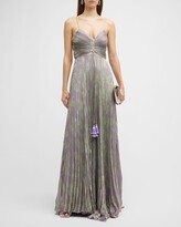 Thumbnail for your product : Alexis Cayden Pleated Devore Maxi Dress