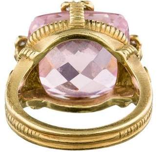 Judith Ripka Crystal and Diamond Ring