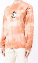 Thumbnail for your product : Carne Bollente Embroidered-Motif Tie-Dye Sweatshirt