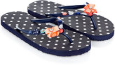 Thumbnail for your product : Monsoon Spotty Nautical Flip Flops