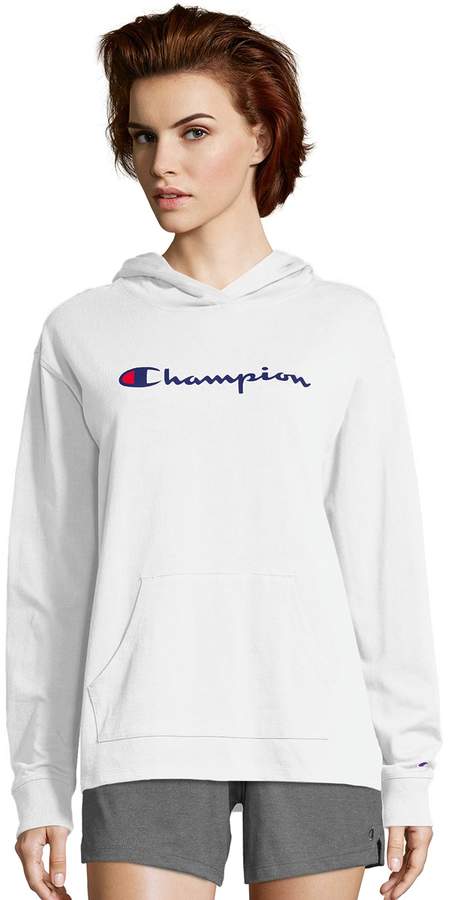 women's champion hoodie white