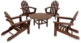 Thumbnail for your product : Polywood Adirondack 5-Piece Outdoor Conversation Set In White