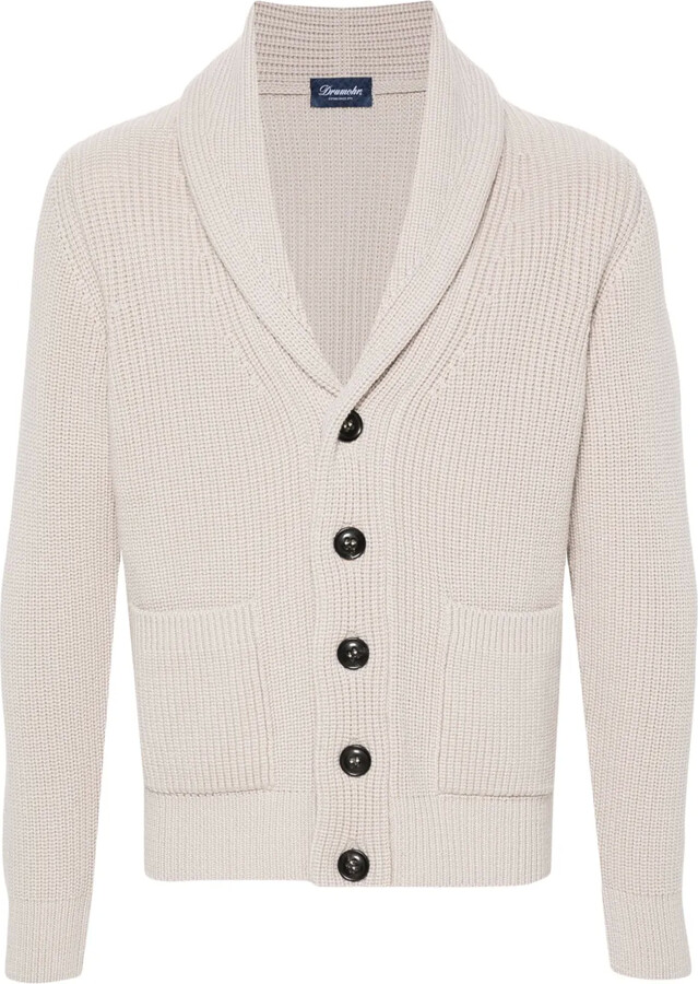 Drumohr Shawl-Collar Merino Cardigan