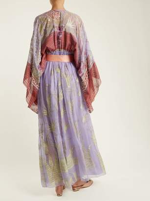 Zandra Rhodes Summer Collection The 1973 Field Of Lilies Gown - Womens - Purple Multi
