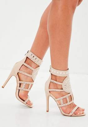 Missguided Embellished Gladiator Heeled Sandals