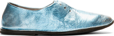Thumbnail for your product : Marsèll Pale Blue Metallic Distressed Leather Shoes