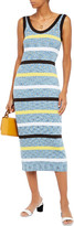 Thumbnail for your product : M Missoni Ribbed Cotton-blend Midi Dress