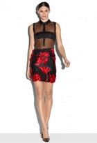 Thumbnail for your product : Milly Exclusive Couture Floral Fil Coupe Modern Mini Skirt