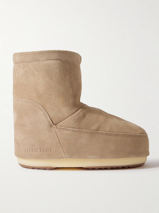 Moon Boot Icon Low Suede Snow Boots - Neutrals