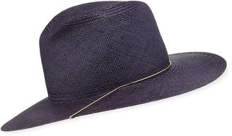 Janessa Leone Ines Straw Fedora Hat