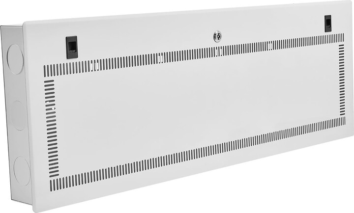 KFFKFF 42-Inch Media Enclosure, Structured Media Center with Breathable Pivoting Door, Cable Management Box, Comprehensive Wiring Versatile Cabinet, Recessed Electrical Media Shell