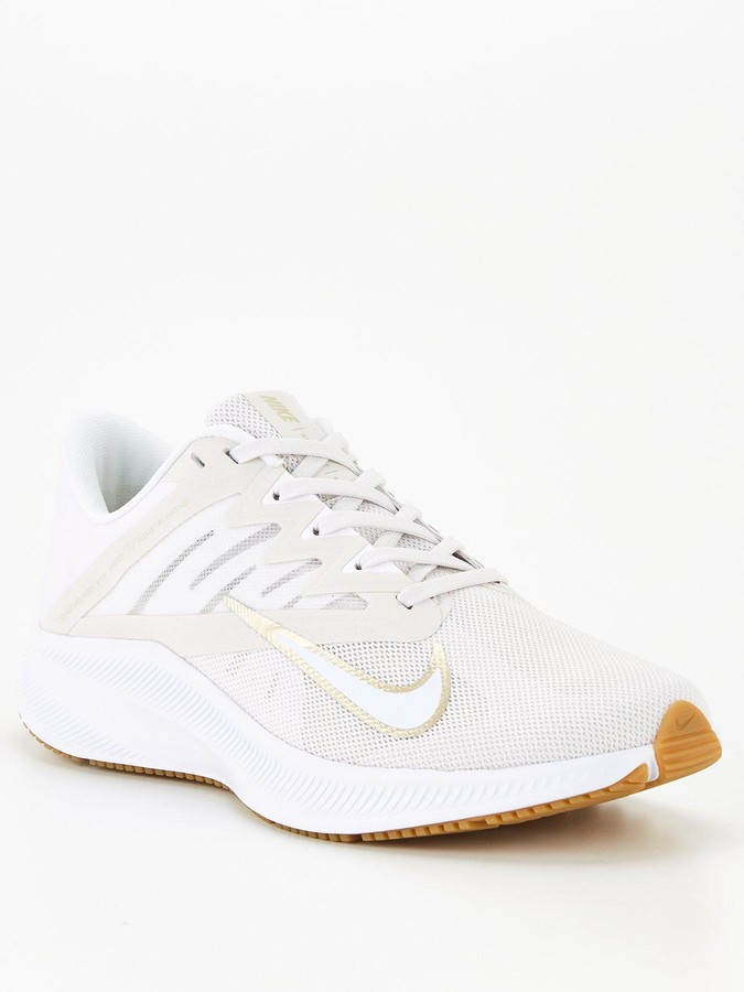 nike quest 3 white gold
