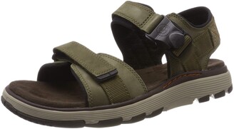 clarks green sandals