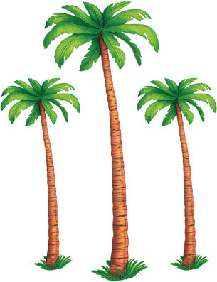 Bay Isle Home Jointed Palm Trees - 2-4' & 1-6' - Pack of 12