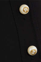 Thumbnail for your product : Gucci Embellished Wool And Silk-blend Mini Skirt - Black