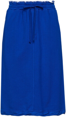 Clu French Cotton-terry Midi Skirt