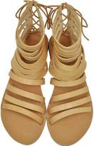 Thumbnail for your product : Ancient Greek Sandals Galatia Natural Leather Flat Sandal