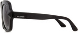 Thumbnail for your product : Valentino Tonal Stud Square Sunglasses, Black