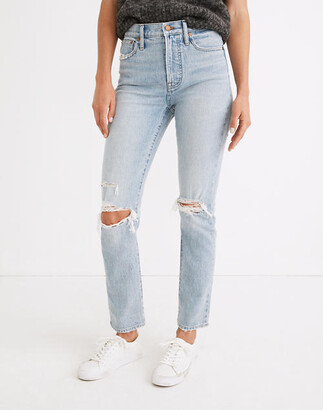 Madewell The Perfect Vintage Jean in Grandbay Wash: Destructed Edition