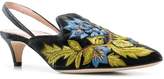 Thumbnail for your product : Alberta Ferretti Floral Embroidered Kitten Heels