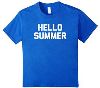 Hello Summer T-Shirt funny saying sarcastic novelty humor