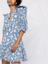 Thumbnail for your product : Sandro appliqué-detail V-neck dress