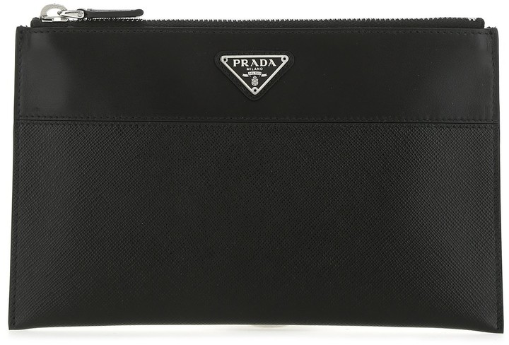 prada logo pouch