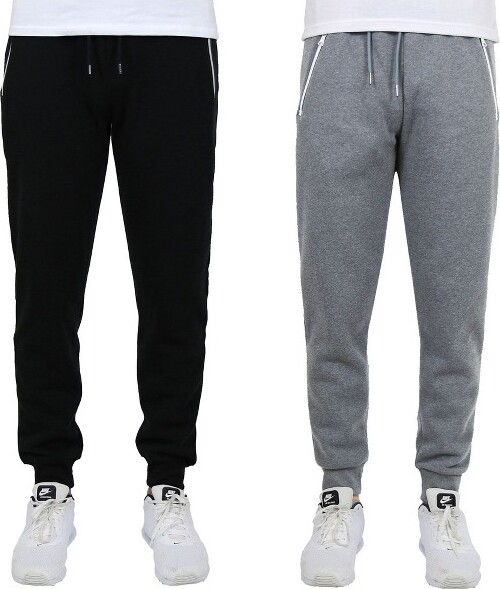 Blue Ice BlueIceMen'sFleece-LinedJoggerSweatpantsWithZipperPockets-2Pack