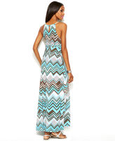Thumbnail for your product : INC International Concepts Embellished Printed Maxi Halter Dress
