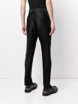 Doublet Mid-Rise Jacquard Tapered Trousers